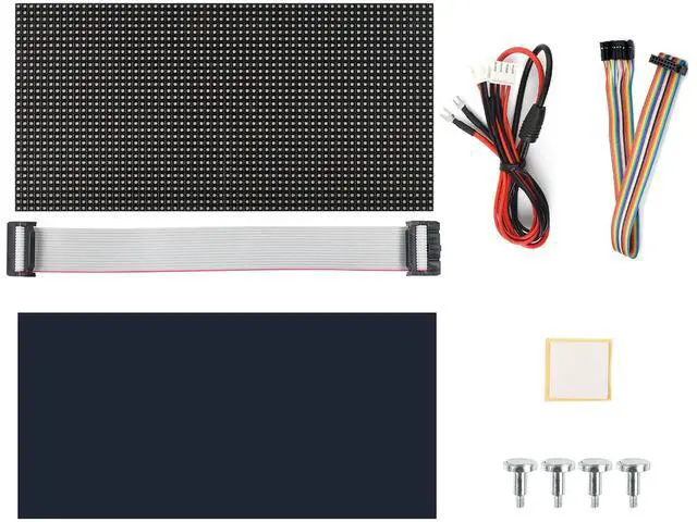 Alt view image 6 of 7 - RGB Full-Color LED Matrix Panel 64×32 Pixels Adjustable Brightness Compatible with 5/4B/3B/Zero/Zero W/Zero 2W/Pico/Pico W/Pico WH ESP32