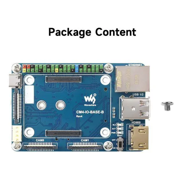 Alt view image 3 of 7 - Mini Base Board Designed for Compute Module 4 Powerful Functions in A Small Sized Body Suitable for Evaluating The CM4 Or Being Integrated Into End Products