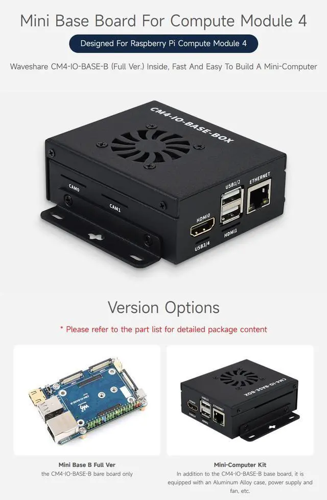 Alt view image 4 of 7 - Mini Base Board Designed for Compute Module 4 Powerful Functions in A Small Sized Body Suitable for Evaluating The CM4 Or Being Integrated Into End Products