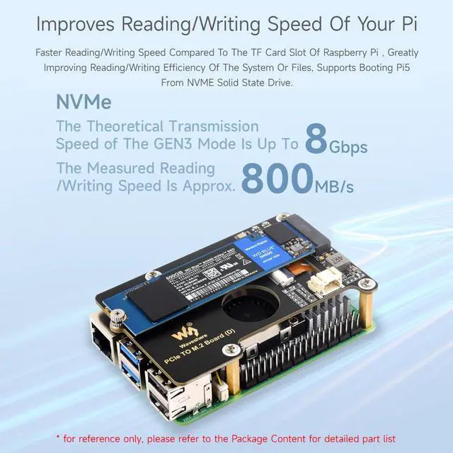 Alt view image 6 of 7 - PCIe to M.2 Adapter Board (D), Compatible with 5, Supports NVMe Protocol M.2 Solid State Drive, High-Speed Reading/Writing