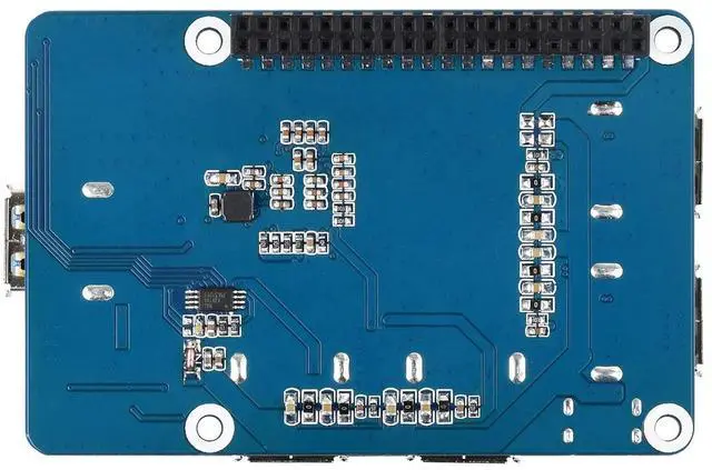 Alt view image 3 of 6 - USB 3.2 Gen1 HUB HAT, Compatible with 5/4B/3B/Zero/Zero W/Zero 2W/Pico/Pico W/Pico WH, 4X USB 3.2 Gen1 Ports, No Driver Required