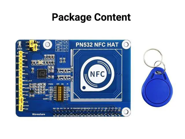 Alt view image 2 of 3 - PN532 NFC HAT Compatible with with I2C / SPI/UART Interface Comes with Online User Manual