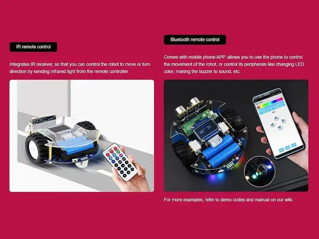 Alt view image 3 of 7 - PicoGo Mobile Robot Compatible with Pico Self Driving Remote Control Includes Pico (pre-soldered Header) Unassembled