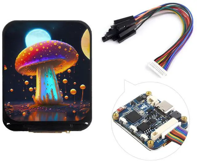 Main image of ESP32-S3 1.69inch Display Development Board, 32-Bit 240MHz LX7 Dual-Core Processor, 240×280, Supports Wi-Fi/BLT, Accelerometer and Gyroscope Sensor, Micro LCD Display with ESP32-S3