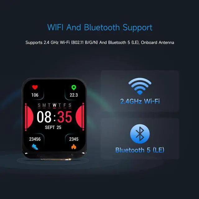 Alt view image 6 of 7 - ESP32-S3 1.69inch Display Development Board, 32-Bit 240MHz LX7 Dual-Core Processor, 240×280, Supports Wi-Fi/BLT, Accelerometer and Gyroscope Sensor, Micro LCD Display with ESP32-S3