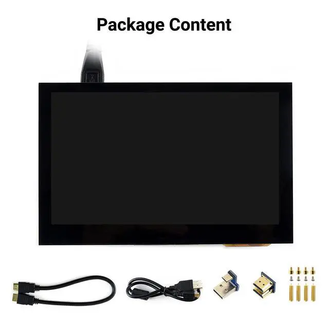 Alt view image 2 of 7 - 4.3inch Capacitive Touch Screen LCD Compatible with 5/4B/3B+/3A+/2B/B+/A+/Zero/Zero W/WH/Zero 2W CM3+/4 800×480 Resolution HDMI IPS Supports Jetson Nano/Windows
