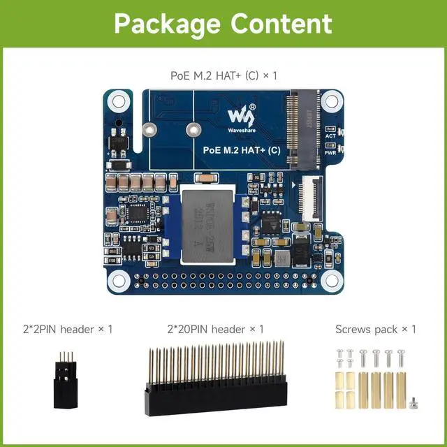 Alt view image 2 of 7 - PCIe to M.2 Adapter with PoE Function (C), Compatible with 5, Supports NVMe Protocol M.2 Solid State Drive, High-Speed Reading/Writing