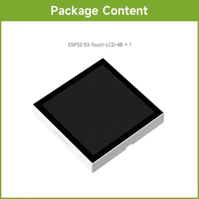 Alt view image 2 of 7 - ESP32-S3 Smart 86 Box Development Board, Support 2.4GHz Wi-Fi & Bluetooth BLE 5, Onboard 4inch 480 × 480 Pixel Touch Display, 5-Point Touch, RGB Interface