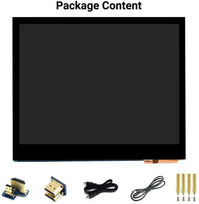 Alt view image 2 of 7 - 3.5inch HDMI LCD, Compatible with 5/4B/3B/Zero/Zero W/Zero 2W/Pico/Pico W/Pico WH, Capacitive Touch IPS LCD Display, 640×480, Audio Jack