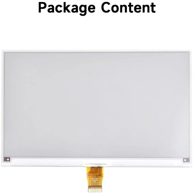 Alt view image 2 of 7 - 7.5inch E-Paper E-Ink Raw Display Compatible with 4B/3B+/3B/2B/B+/A+/Zero/Zero W/WH/Zero 2W Series Boards 800×480 Pixels Three-Color with SPI Interface Without PCB