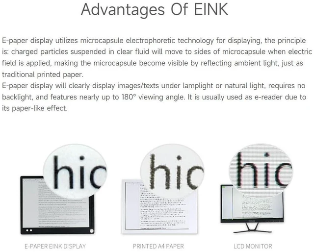 Alt view image 5 of 7 - 7.5inch E-Paper E-Ink Raw Display Compatible with 4B/3B+/3B/2B/B+/A+/Zero/Zero W/WH/Zero 2W Series Boards 800×480 Pixels Three-Color with SPI Interface Without PCB