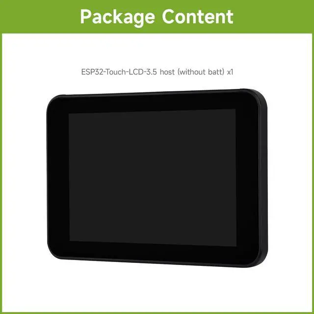 Alt view image 2 of 7 - ESP32 3.5inch Rounded Corner Touch LCD Development Board, 320 × 480, Onboard Audio Codec Chip, Built-in Microphone and Speaker, Supports Wi-Fi and BLE, Without BAT