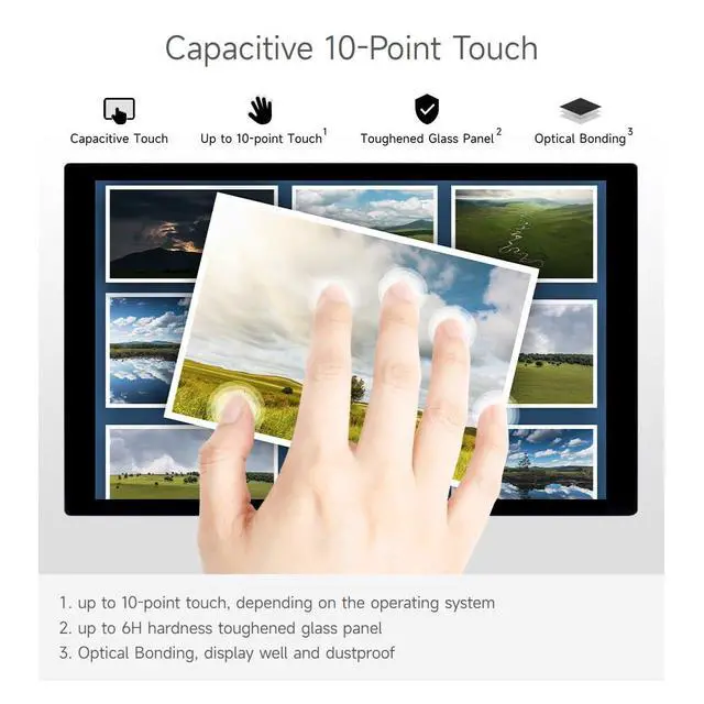 Alt view image 6 of 7 - 10.1inch Capacitive Touch Display Compatible with 5/4B/3B+/3A+, CM3/3+/4*, 1280×800, IPS, DSI Interface