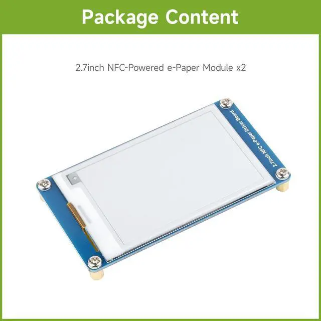 Alt view image 2 of 7 - 2PCS 2.7inch Passive-Powered E-Paper Module, Novel Passive NFC Technology, No Battery Required, No More Battery Life Trouble, Black and White Display Colors