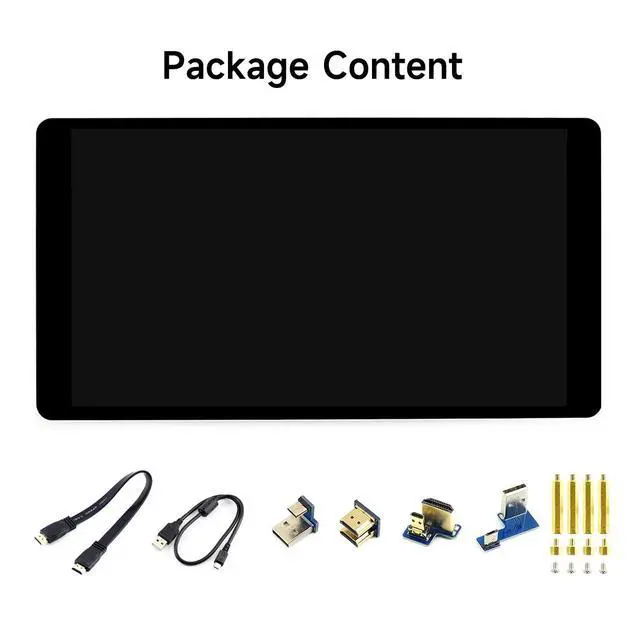 Alt view image 2 of 6 - 5.5inch 2K Capacitive Touch LCD Display Compatible with 5/4B/3B+/Pi 3B/Zero 2w/Zero w and CM4 Supports Windows 11/10/8.1/8/7,wihout Case