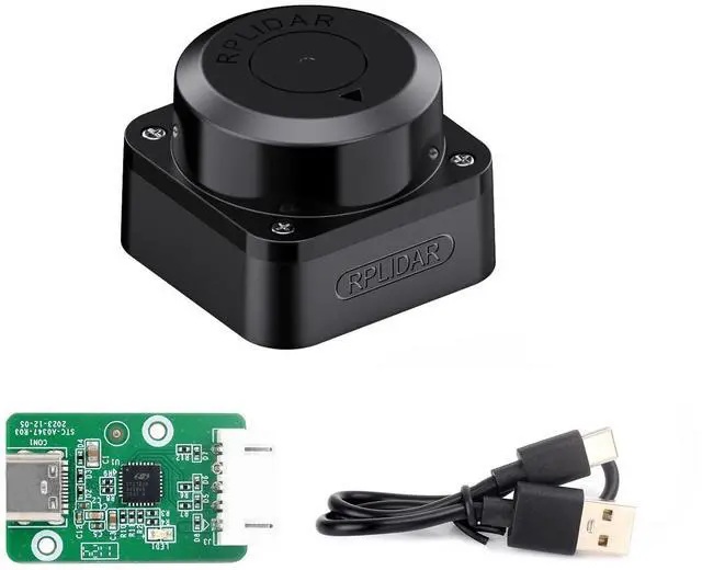 Main image of Slamtec RPLIDAR C1 Lidar, 360 Omnidirectional Laser Ranging Sensor, Up to 12m Range, Compact, Easy Integration, ROS/ROS2 Support