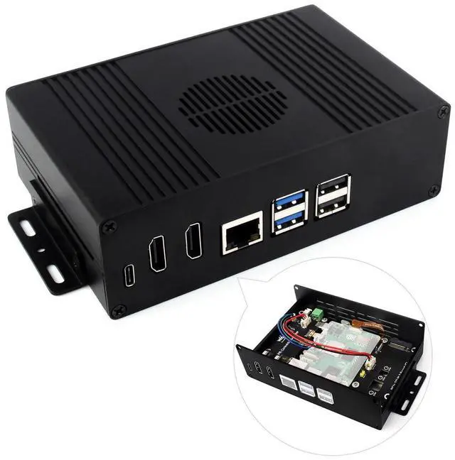Main image of M.2 NVME PCIE Case for 5, with 2X HDMI Ports, Support 2X 4K Video Output/Efficient Cooling, Aluminum Alloy Case, with PCIe to M.2 Board, Support PCIe Extending to M.2 Interface