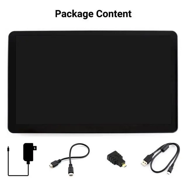 Alt view image 3 of 7 - 15.6inch Capacitive Touch Screen LCD with Case Compatible with 4B/3B+/3A+/2B/B+/A+/Zero/Zero W/WH/Zero 2W CM3+/4 1920×1080 Resolution HDMI IPS Supports Jetson Nano/Windows