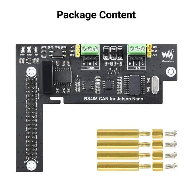 Alt view image 2 of 7 - RS485 CAN Expansion Board for Jetson Nano Digital Isolation Built-in Protection Circuit Onboard CAN Controller/Transient Voltage Suppressor/Digital Isolation Chip