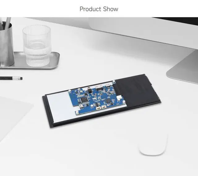 Alt view image 7 of 7 - 9.3inch Capacitive Touch Display, 1600×600 Resolution, 5/4B/3B/Zero/Zero W/Zero 2W/Pico/Pico W/Pico WH, Support Jetson Nano/Jetson Orin Nano, Supports Windows 11/10/8.1/8/7