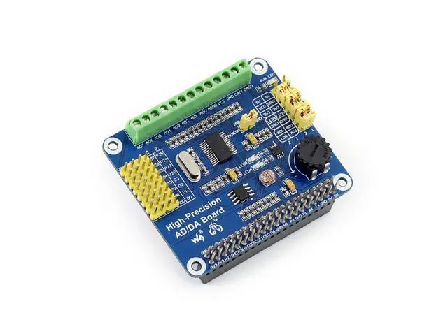 Alt view image 3 of 7 - AD/DA Expansion Allows You to Add High-Precision AD/DA Functions Compatible with 5/4B/3B/Zero/Zero W/Zero 2W/Pico/Pico W/Pico WH and Jetson Nano