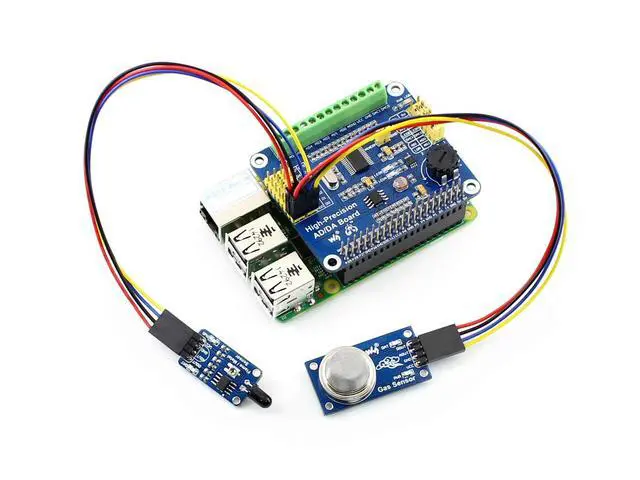 Alt view image 5 of 7 - AD/DA Expansion Allows You to Add High-Precision AD/DA Functions Compatible with 5/4B/3B/Zero/Zero W/Zero 2W/Pico/Pico W/Pico WH and Jetson Nano