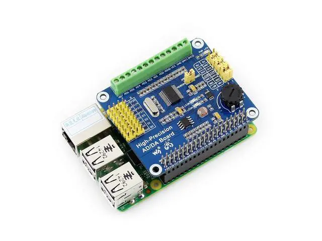 Alt view image 4 of 7 - AD/DA Expansion Allows You to Add High-Precision AD/DA Functions Compatible with 5/4B/3B/Zero/Zero W/Zero 2W/Pico/Pico W/Pico WH and Jetson Nano