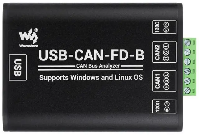 Main image of Industrial Grade CAN/CAN FD Bus Data Analyzer, USB to CAN FD Adapter, CAN/CAN FD Bus Communication Interface Card, CAN/CAN FD Protocol Data Analyzer, Support Windows and Linux