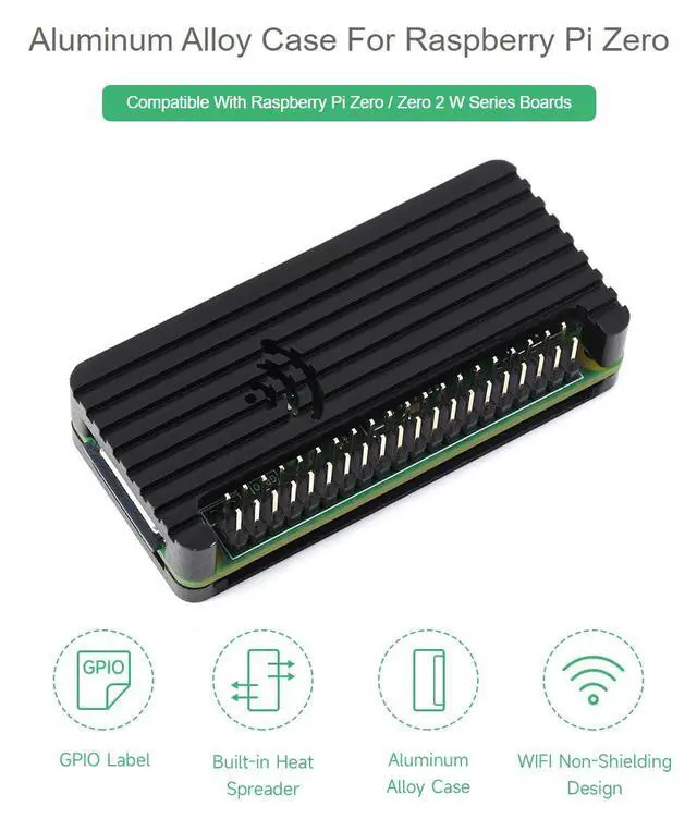 Alt view image 3 of 7 - Aluminum Alloy Protection Case Compatible with Zero/Zero W/Zero 2 W