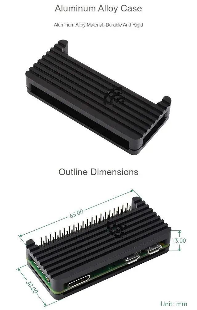 Alt view image 5 of 7 - Aluminum Alloy Protection Case Compatible with Zero/Zero W/Zero 2 W