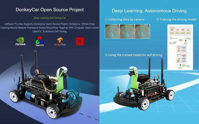 Alt view image 5 of 7 - JetRacer Pro AI Kit, High Speed AI Racing Robot Powered By Jetson Nano, Include Jetson Nano Dev Kit 4GB (NOT Support Nano 2GB)