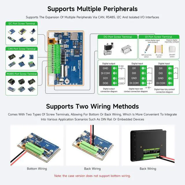 Alt view image 6 of 7 - RP2350 4.3inch capacitive Touch Display Development Board, 800 × 480, 65K Color, Supports Dual-core and Dual-Architecture, with Protective Case