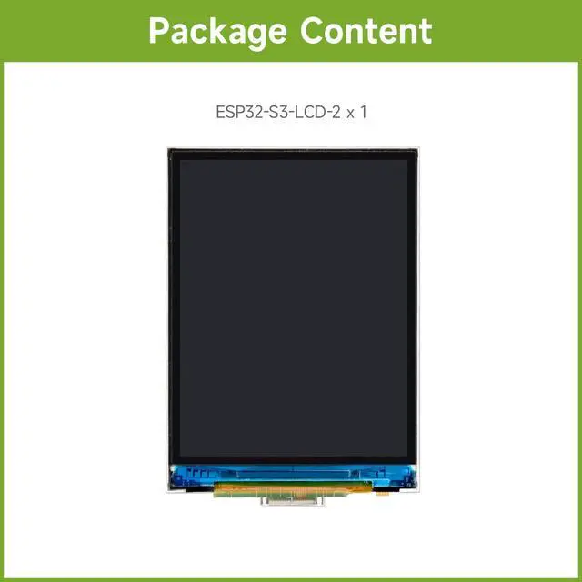 Alt view image 2 of 7 - 2inch ESP32-S3 Display Development Board, 240x320, IPS, 262K Color, 32-Bit LX7 2-Core Processor, Up To 240MHz Frequency, Support WiFi&BT, Support OV5640 5MP Camera Module(NOT Included)
