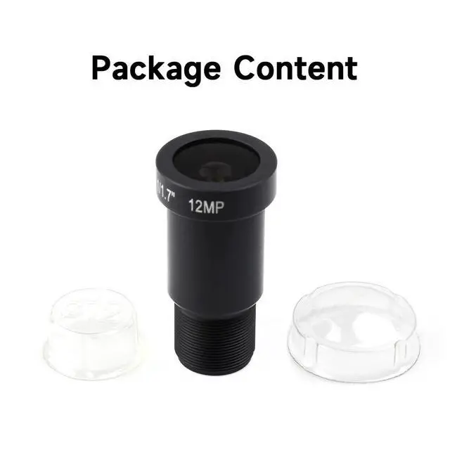 Alt view image 2 of 6 - M12 High Resolution Lens, 12MP, 69.5° FOV, 8mm Focal Length, Compatible with Camera M12