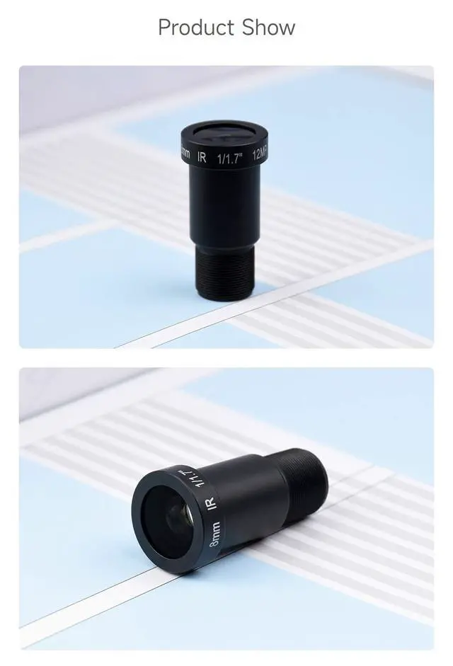 Alt view image 6 of 6 - M12 High Resolution Lens, 12MP, 69.5° FOV, 8mm Focal Length, Compatible with Camera M12