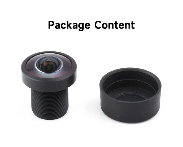 Alt view image 2 of 6 - M12 High Resolution Lens, 14MP, 184.6° Ultra Wide Angle, 2.72mm Focal Length, Compatible with Camera M12