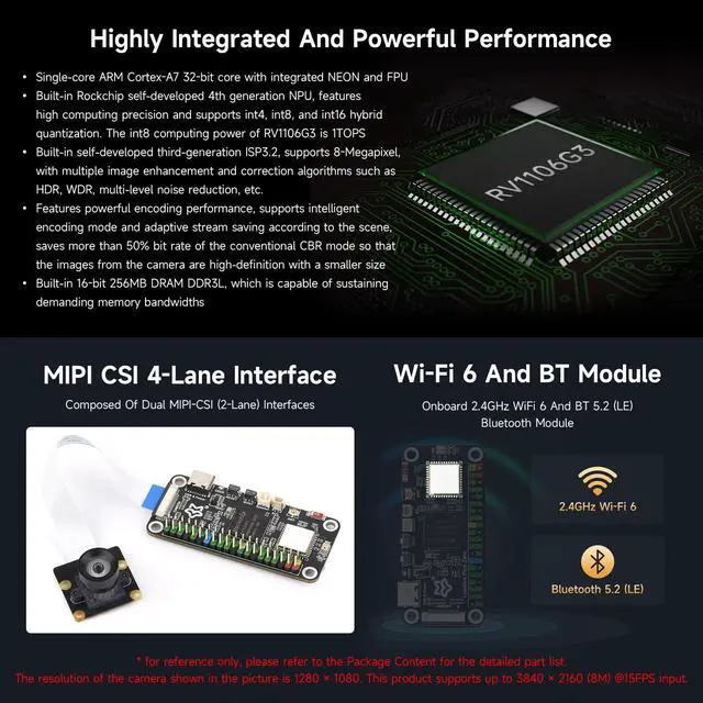 Alt view image 4 of 7 - Luckfox Pico Zero Linux Micro Development Board, Powered by The Luckfox RV1106G3 Chip, Featuring 1 Tops of Computing Power, 8GB eMMC, and Integrated Wireless Module