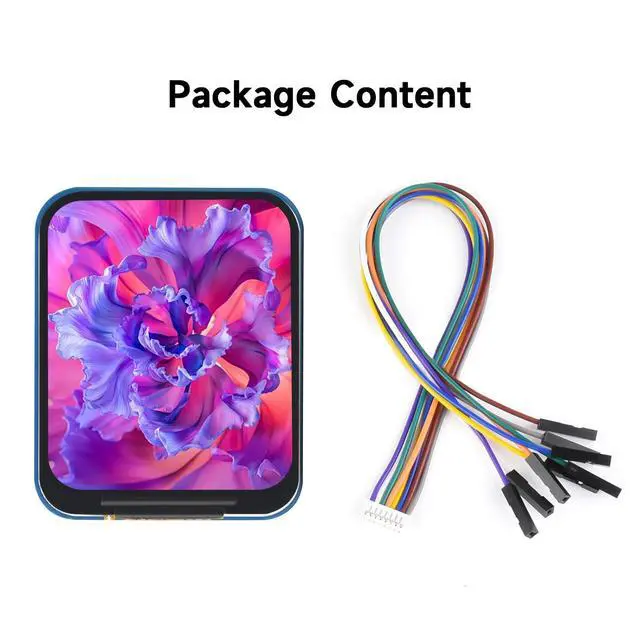 Alt view image 2 of 7 - 1.69inch LCD Display Module, Compatible with Arduino//Pi Zero/ESP32, 240×280 Resolution, SPI Interface, IPS, 262K Colors