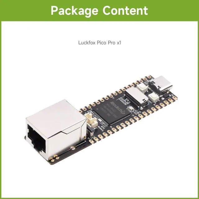 Alt view image 2 of 6 - Luckfox Pico Pro RV1106 Linux Micro Development Board, Integrates ARM Cortex-A7/RISC-V MCU/NPU/ISP Processors-128MB Memory