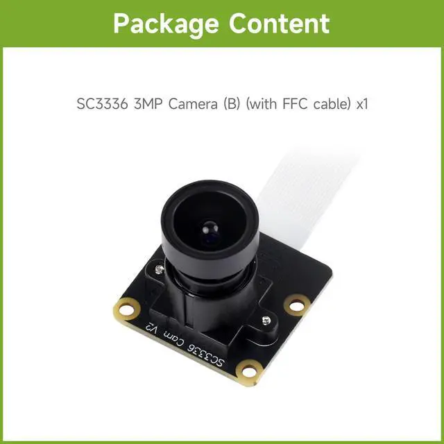 Alt view image 2 of 7 - SC3336 3MP Camera Module (B), with High Sensitivity, High SNR, and Low Light Performance, Compatible with LuckFox Pico Series Boards