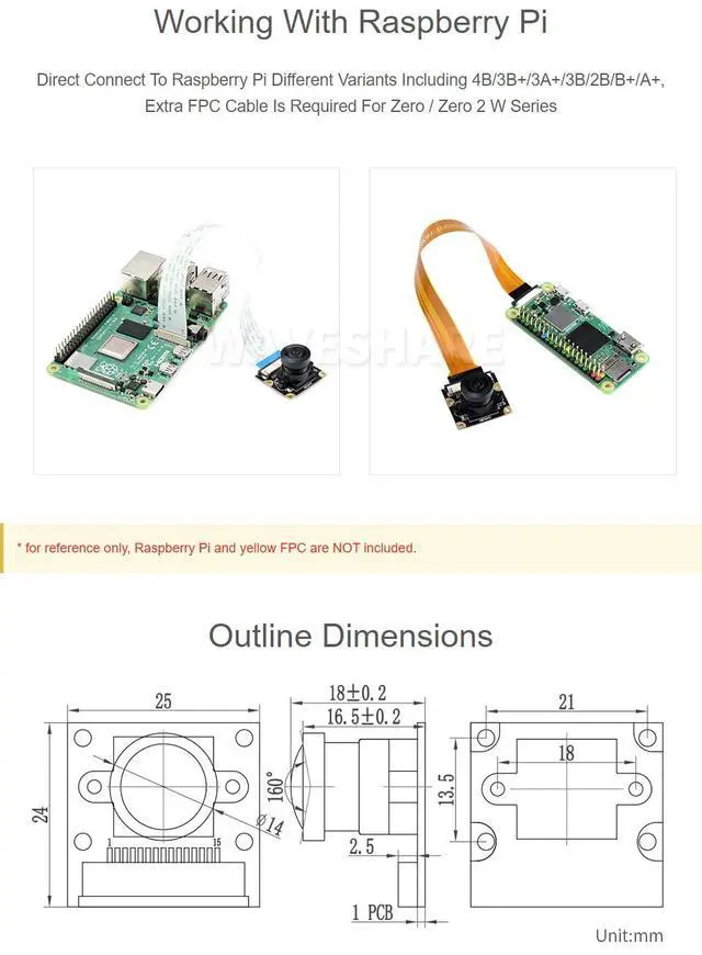 Alt view image 5 of 7 - SC3336 3MP Camera Module (B), with High Sensitivity, High SNR, and Low Light Performance, Compatible with LuckFox Pico Series Boards