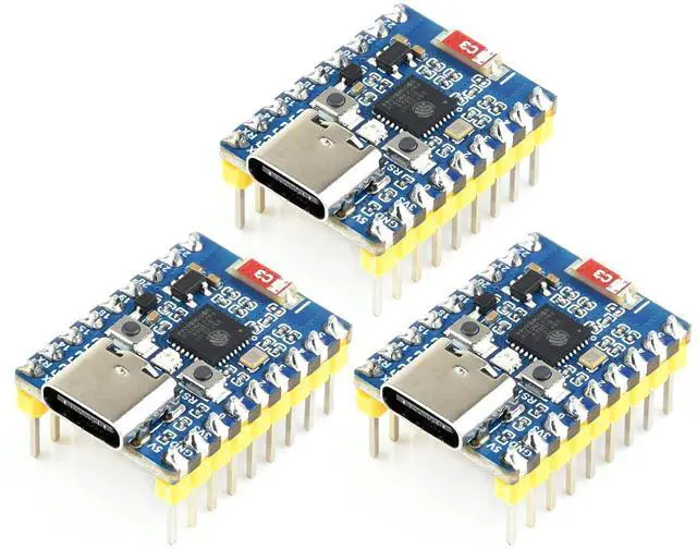 Main image of 3PCS ESP32-C6 Mini Development Board, Based On ESP32-C6FH4, Dual Processors, 160MHz Running Frequency, 2.4GHz wi-fi 6 & BLE 5, ESP32 Development Board, with Pre-soldered Header
