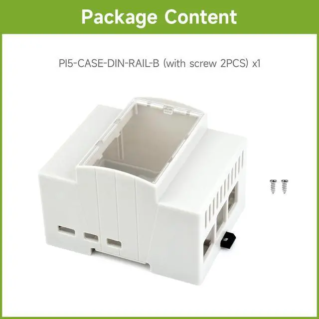 Alt view image 2 of 6 - DIN Rail ABS Case for 5, Large Inner Space, Injection Moduling