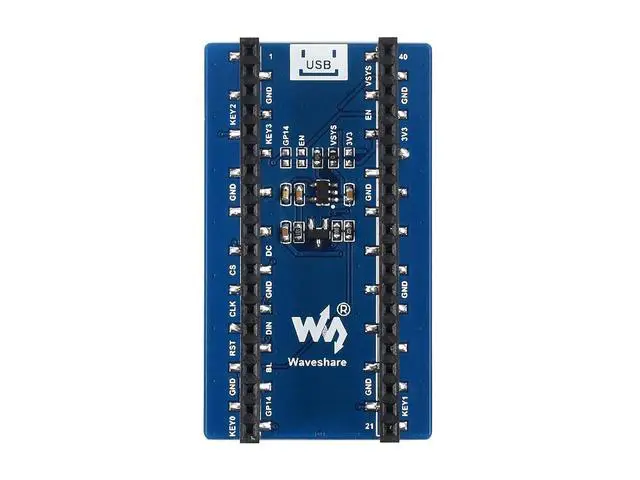 Alt view image 2 of 6 - 1.44inch LCD Display Module for Pico 65K RGB Colors 128×128 Pixels Embedded ST7735S Driver Using SPI Bus Comes with Pico C/C++ and MicroPython Demo