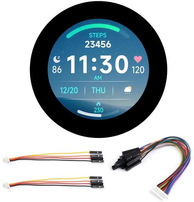 Main image of RP2350 2.8inch Round Display Development Board, 480×480, Based On The RP2350B Dual-core & Dual-Architecture Microcontroller, RGB Interface