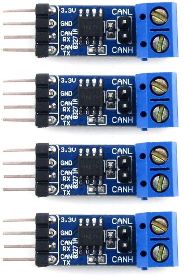 Main image of 4PCS SN65HVD230 CAN Board Connecting MCUs to CAN Network Features ESD Protection Communication Evaluation Development Board 3.3V-4PCS Version