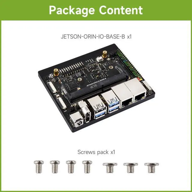 Alt view image 2 of 7 - Jetson Orin Nano/NX Super Dual Ethernet Base Board Compatible with Jetson Orin Nano and Jetson Orin NX Modules, Designed for NV Jetson Orin Nano Super AI Development Kit