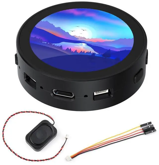 Main image of RP2350 1.85inch Round LCD Development Board, 360×360, 65K Color, Dual-core and Dual-Architecture Design, Standard Version