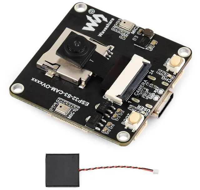 Main image of ESP32-S3 AIoT Camera Development Board, Integrated Audio Input and Output Module, Supports Connecting External Display, Image Capture & Recognition and AI Speech Interaction Support, GC2145