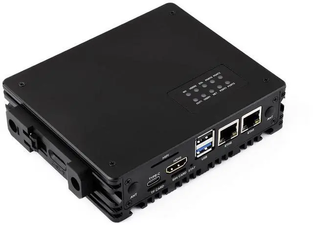 Main image of Gigabit/2.5G Dual Ethernet Multi-Function Expansion Board Based on CM5 (NOT Included),RS485, 4G/5G Module and 4K Display Output, with Metal Case and Power Supply